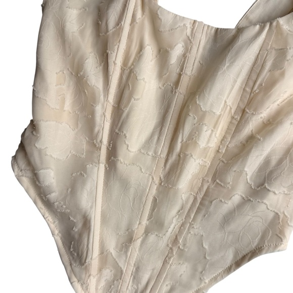 PrettyLittleThing Cream Corset Top UK 6/US 2 - Picture 4 of 4